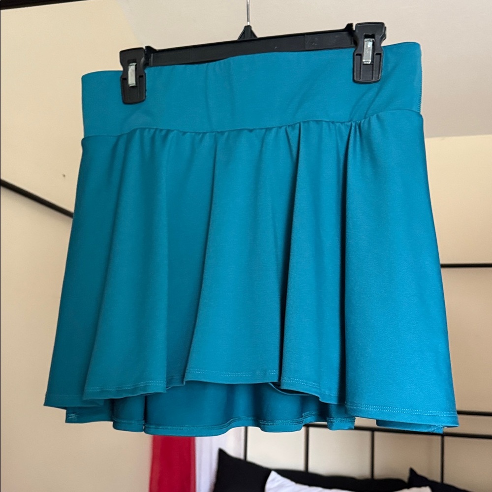 Turquoise Yoga Skort